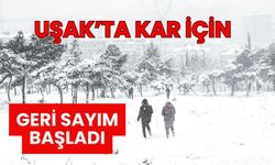 Uşak’ta Kar İçin Geri Sayım Başladı