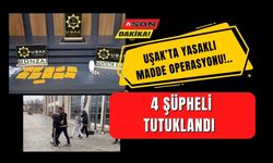 Uşak’ta Zehir Tacirlerine Operasyon: 4 Şüpheli Tutuklandı