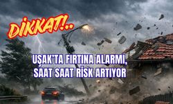 Uşak’ta Fırtına Alarmı, Saat Saat Risk Artıyor
