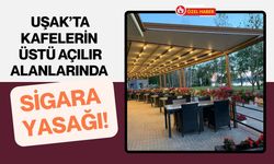 Uşak’ta Kafelerin Üstü Açılır Alanlarında Sigara Yasağı!