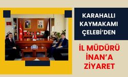 Karahallı Kaymakamı Çelebi’den İl Müdürü İnan’a Ziyaret