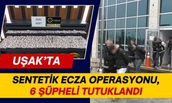 Uşak’ta Sentetik Ecza Operasyonu, 6 Şüpheli Tutuklandı