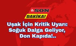 Uşak İçin Kritik Uyarı: Soğuk Dalga Geliyor, Don Kapıda