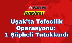 Uşak’ta Tefecilik Operasyonu, 1 Şüpheli Tutuklandı