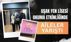 Uşak Fen Lisesi Okuma Etkinliğinde Aileler Yarıştı