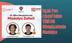 Uşak Fen Lisesi’nden TÜBİTAK Olimpiyatlarında Madalya