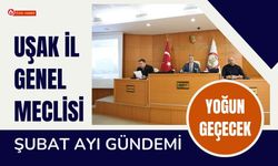 Uşak İl Genel Meclisi Şubat Ayı Gündemi Yoğun Geçecek