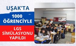 Uşak’ta 1000 Öğrenciyle LGS Simülasyonu Yapıldı
