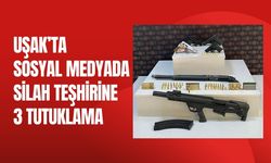 Uşak’ta Sosyal Medyada Silah Teşhirine 3 Tutuklama