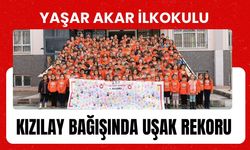 Yaşar Akar İlkokulu Kızılay Bağışında Uşak Rekoru