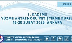 3. Kademe Yüzme Antrenörü Kursu 16 Şubat’ta Ankara’da