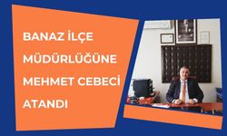 Banaz İlçe Müdürlüğüne Mehmet Cebeci Atandı