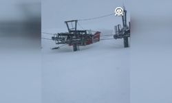 Ergan Dağı’nda Teleski Hattı Kara Gömüldü