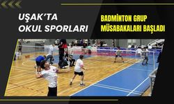 Uşak’ta Okul Sporları Badminton Grup Müsabakaları Başladı
