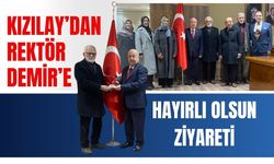 Kızılay’dan Rektör Demir’e Hayırlı Olsun Ziyareti