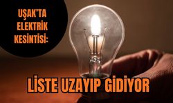Uşak’ta Elektrik Kesintisi: Liste Uzayıp Gidiyor