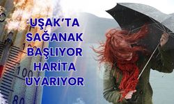 Uşak’ta Sağanak Başlıyor, Harita Uyarıyor