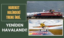 Hareket Halindeki Trene İndi, Yeniden Havalandı!