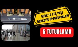 Uşak’ta Zehir Tacirlerine Geçit Yok, 5 Tutuklama