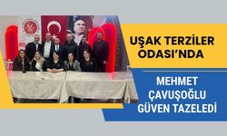 Uşak Terziler Odası’nda Mehmet Çavuşoğlu Güven Tazeledi