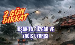 Uşak’ta Rüzgar ve Yağış Uyarısı: 2 Gün Dikkat