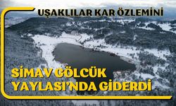 Uşaklılar Kar Özlemini Simav Gölcük Yaylası’nda Giderdi