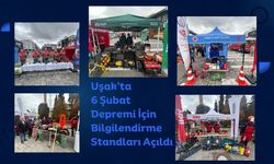 Uşak’ta 6 Şubat Depremi İçin Bilgilendirme Standları Açıldı