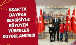 Uşak’ta Bayrak Sevgisiyle Büyüyen Yürekler Duygulandırdı