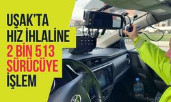 Uşak’ta Hız İhlaline 2 Bin 513 Sürücüye İşlem