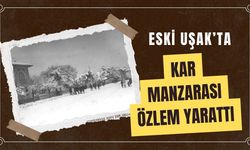 Eski Uşak’ta Kar Manzarası Özlem Yarattı