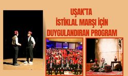 Uşak’ta İstiklal Marşı İçin Duygulandıran Program