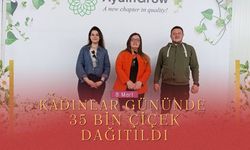 Simav’da Kadınlar Günü’nde 35 Bin Çiçek Dağıtıldı