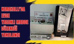 Karahallı’da Evde Yasaklı Madde Düzeneği Yakalandı