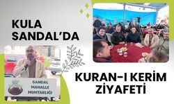 KULA SANDAL’DA KURAN-I KERİM ZİYAFETİ
