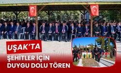 Uşak’ta Şehitler İçin Duygu Dolu Tören