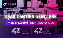 Uşak OSB’den Gençlere Yazılım Eğitimi Fırsatı Duyurusu