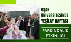 Uşak Üniversitesinde Yeşilay Haftası Farkındalık Etkinliği