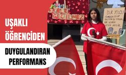 Uşaklı Öğrenciden Duygulandıran Performans
