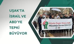 Uşak’ta İsrail ve ABD Politikalarına Tepki Büyüyor