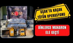 Uşak’ta Kaçak Tütün Operasyonu: Binlerce Makaron Ele Geçti
