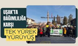 Uşak’ta Bağımlılığa Karşı Tek Yürek Yürüyüş