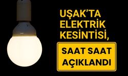 Uşak’ta Elektrik Kesintisi, Saat Saat Açıklandı