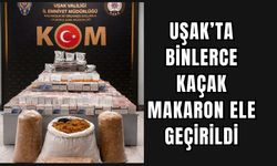 Uşak’ta binlerce kaçak makaron ele geçirildi