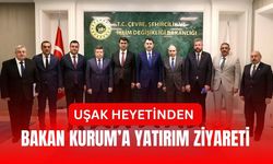 Uşak Heyetinden Bakan Kurum’a Yatırım Ziyareti