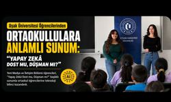 Uşak Üniversitesi Öğrencilerinden Ortaokullulara Anlamlı Sunum: "Yapay Zeka Dost mu, Düşman mı?"