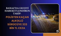 Banaz’da Geceyi Hareketlendiren Takip: Polisten Kaçan Alkollü Sürücüye 333 Bin TL Ceza