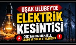 Uşak Ulubey’de Elektrik Kesintisi, Çok Sayıda Mahalle, Cadde ve Sokak Etkilenecek