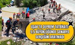 Uşak’ta Deprem Tatbikatı: 5,5 Büyüklüğünde Senaryo Gerçeğini Aratmadı