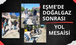 Eşme’de Doğalgaz Sonrası Yol Mesaisi: Taş Parke Çalışmaları Hız Kazandı