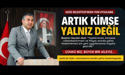 Gediz Belediyesi’nden Dikkat Çeken Uygulama: “Artık Kimse Yalnız Değil”